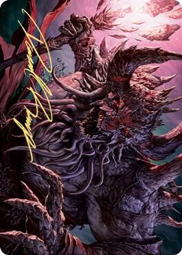 Dream Devourer Art Card (Gold-Stamped Signature) card from Art Series: Kaldheim