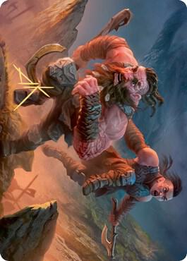 Dwarven Reinforcements Art Card (Gold-Stamped Signature) card from Art Series: Kaldheim