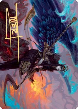 Eradicator Valkyrie Art Card (Gold-Stamped Signature) card from Art Series: Kaldheim
