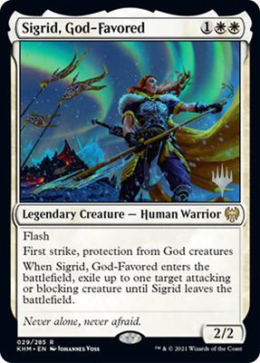 Sigrid, God-Favored card from Promo Pack: Kaldheim