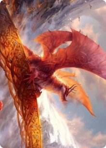 Goldspan Dragon Art Card card from Art Series: Kaldheim