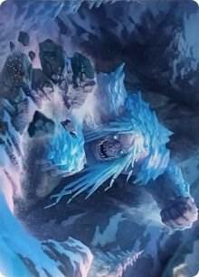 Icehide Troll Art Card card from Art Series: Kaldheim