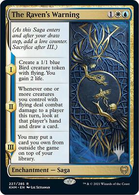 The Raven's Warning card from Promo Pack: Kaldheim