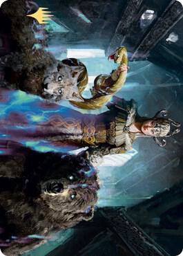 Kolvori, God of Kinship Art Card (Gold-Stamped Signature) card from Art Series: Kaldheim
