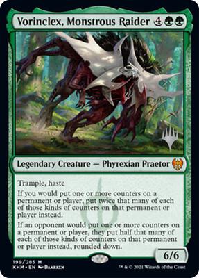 Vorinclex, Monstrous Raider card from Promo Pack: Kaldheim