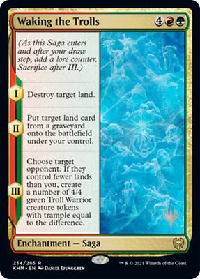 Waking the Trolls card from Promo Pack: Kaldheim