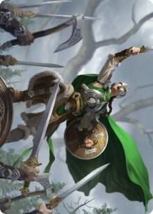 Maja, Bretagard Protector Art Card card from Art Series: Kaldheim