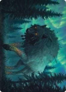 Sarulf, Realm Eater Art Card card from Art Series: Kaldheim