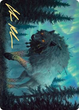 Sarulf, Realm Eater Art Card (Gold-Stamped Signature) card from Art Series: Kaldheim