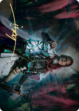 Tergrid, God of Fright Art Card (Gold-Stamped Signature) card from Art Series: Kaldheim