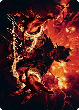 Tibalt's Trickery Art Card (Gold-Stamped Signature) card from Art Series: Kaldheim