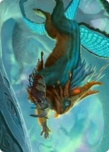 Toski, Bearer of Secrets Art Card card from Art Series: Kaldheim