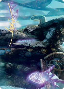 Valki, God of Lies Art Card (Gold-Stamped Signature) card from Art Series: Kaldheim
