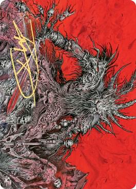 Varragoth, Bloodsky Sire Art Card (Gold-Stamped Signature) card from Art Series: Kaldheim