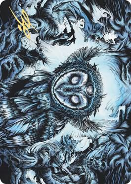 Vega, the Watcher Art Card (Gold-Stamped Signature) card from Art Series: Kaldheim
