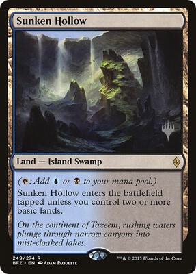 Sunken Hollow card from Promo Pack: Kaldheim