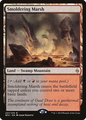 Smoldering Marsh card from Promo Pack: Kaldheim