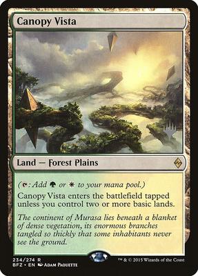 Canopy Vista card from Promo Pack: Kaldheim