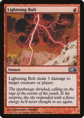 Lightning Bolt (M10) card from Oversize Cards