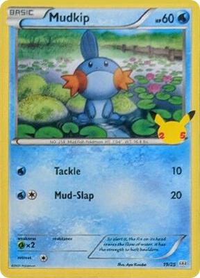 Mudkip - 19/25 card from McDonald's 25th Anniversary Promos