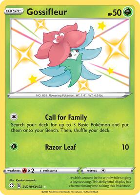 Gossifleur card from Shining Fates: Shiny Vault