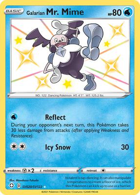 Galarian Mr. Mime card from Shining Fates: Shiny Vault