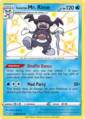 Galarian Mr. Rime card from Shining Fates: Shiny Vault