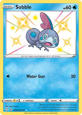 Sobble card from Shining Fates: Shiny Vault