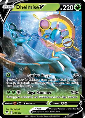 Dhelmise V card from Shining Fates