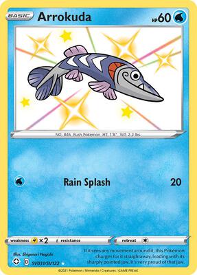 Arrokuda card from Shining Fates: Shiny Vault
