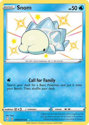Snom card from Shining Fates: Shiny Vault