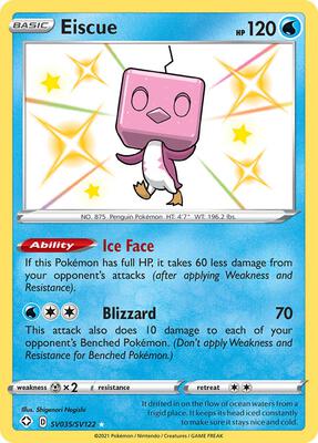 Eiscue card from Shining Fates: Shiny Vault