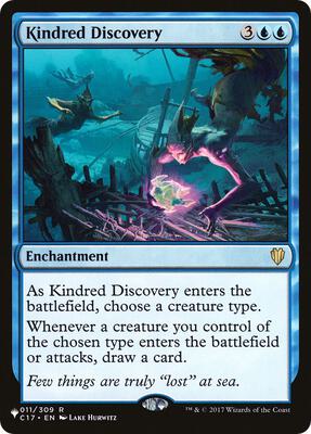 Kindred Discovery card from The List Reprints