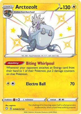 Arctozolt card from Shining Fates: Shiny Vault