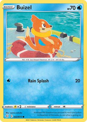 Buizel card from Shining Fates