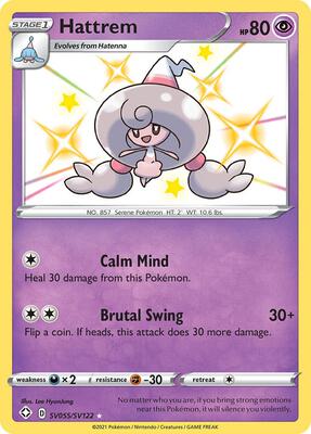 Hattrem card from Shining Fates: Shiny Vault