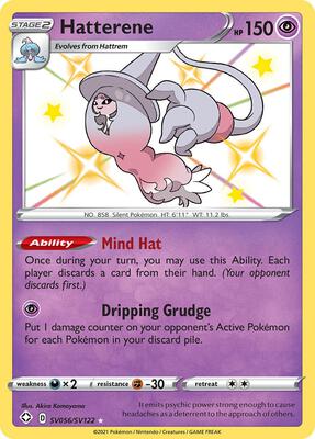 Hatterene card from Shining Fates: Shiny Vault