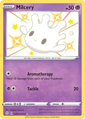 Milcery card from Shining Fates: Shiny Vault