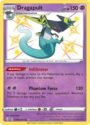 Dragapult card from Shining Fates: Shiny Vault