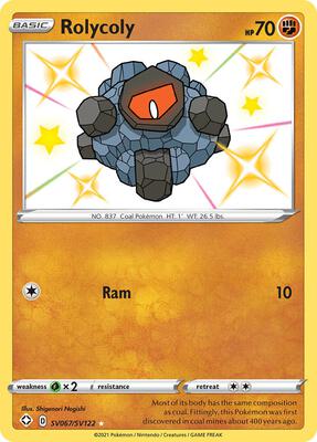 Rolycoly card from Shining Fates: Shiny Vault