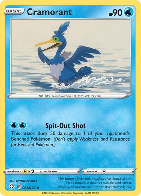 Cramorant card from Shining Fates