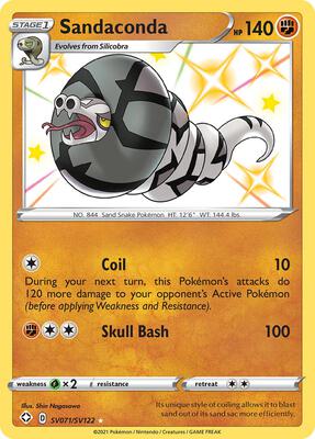 Sandaconda card from Shining Fates: Shiny Vault