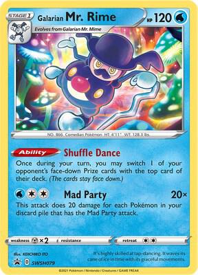 Galarian Mr. Rime - SWSH079 card from SWSH: Sword & Shield Promo Cards
