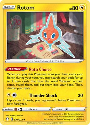Rotom card from Shining Fates