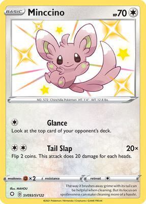 Minccino card from Shining Fates: Shiny Vault