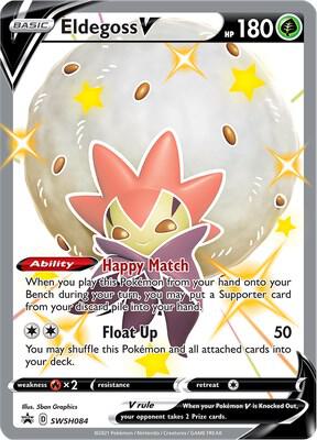 Eldegoss V - SWSH084 card from SWSH: Sword & Shield Promo Cards