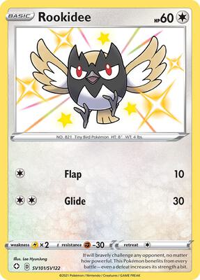 Rookidee card from Shining Fates: Shiny Vault