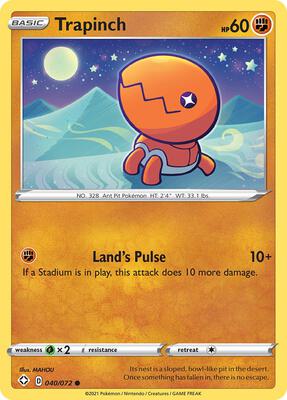 Trapinch card from Shining Fates