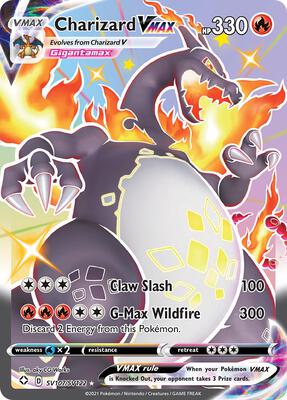 Charizard VMAX card from Shining Fates: Shiny Vault