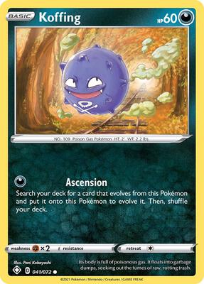 Koffing card from Shining Fates